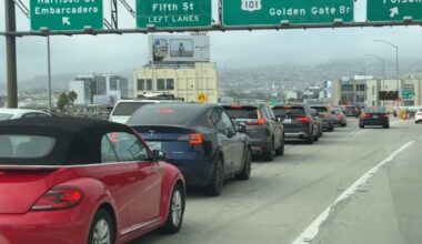 Highway 101 repaving project causes weekend gridlock in San Francisco