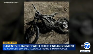OC parents of teen killed while riding e-motorcycle charged with child endangerment