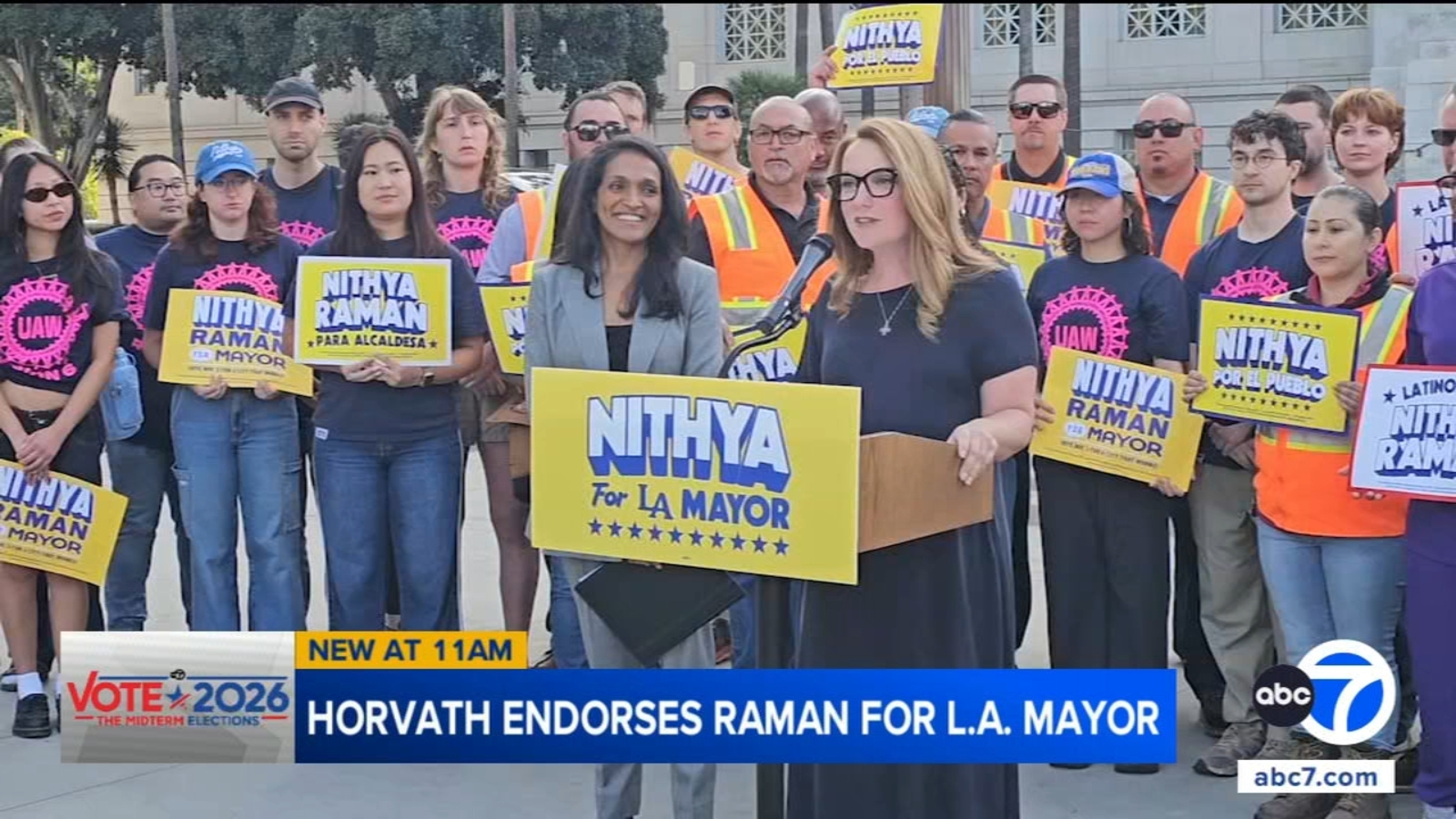 Lindsey Horvath endorses Nithya Raman in LA mayor's race