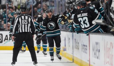Watch 'Sharks' Swim on the Ice in Epic Video of San Jose Sharks' Pre-Game Routine