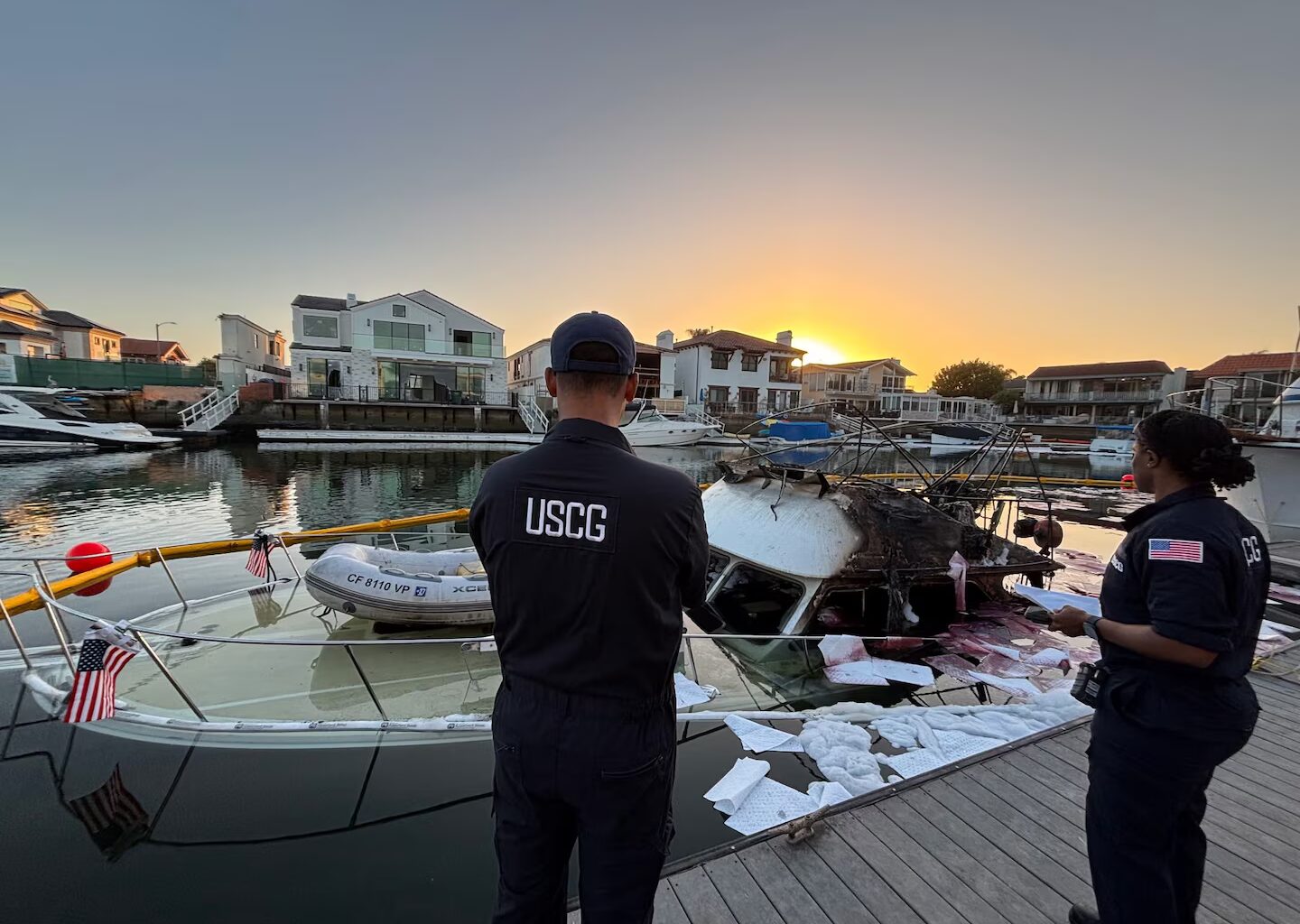 Coast Guard, partner agencies respond to an oil spill in Huntington Beach Harbor, California > United States Coast Guard News > Press Releases