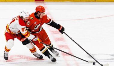 Ducks dumped late by winless Flames, 4-2