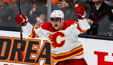 TST Images: Flames defeat Ducks, 4-2, in Anaheim