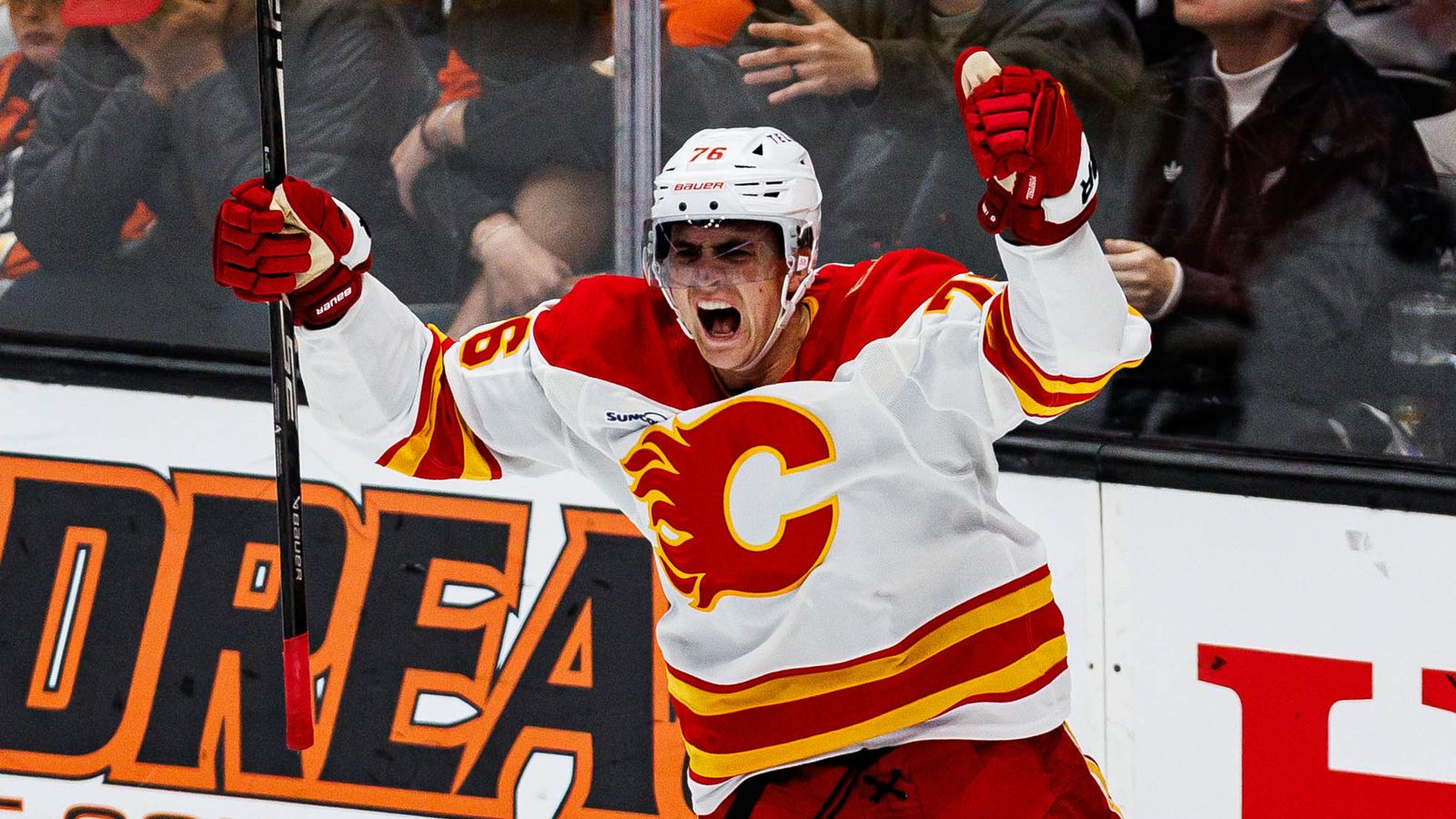 TST Images: Flames defeat Ducks, 4-2, in Anaheim