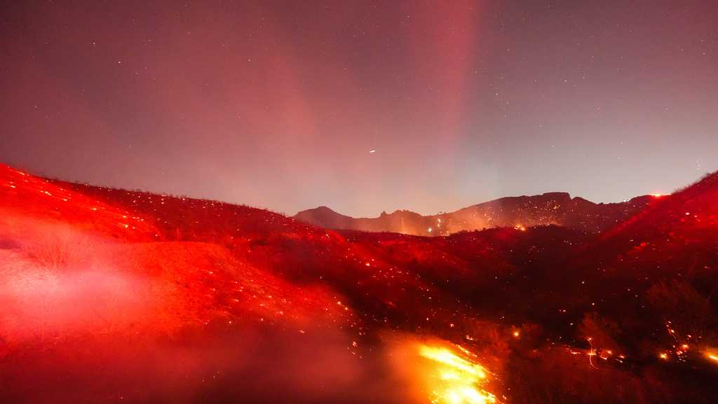 Brush fires spark in Southern California as winds raise wildfire risk