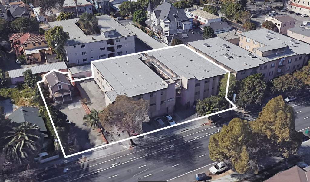 439 South 4th Street, aerial view via Google Street View