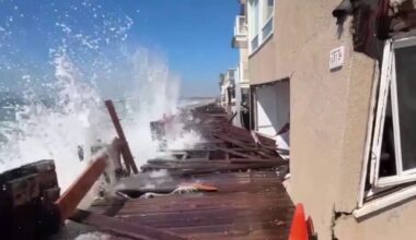 At least 8 Long Beach homes red-tagged as residents brace for high surf