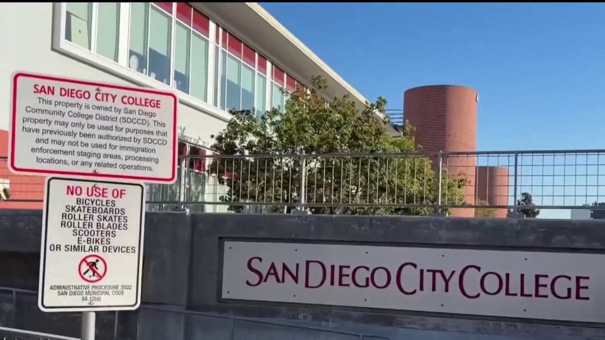San Diego City College signs go up prohibiting ICE actions on campus – NBC 7 San Diego