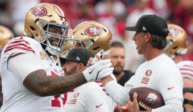 Kyle Shanahan explains why 49ers rarely draft offensive linemen early | San Francisco 49ers