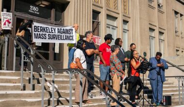 Berkeley’s anti-Flock bloc rallies outside of City Hall in push to flip City Council | City