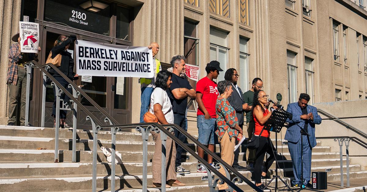 Berkeley’s anti-Flock bloc rallies outside of City Hall in push to flip City Council | City