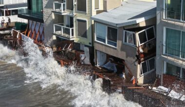 Long Beach Braces for More Coastal Flooding After Powerful Waves Damage Homes