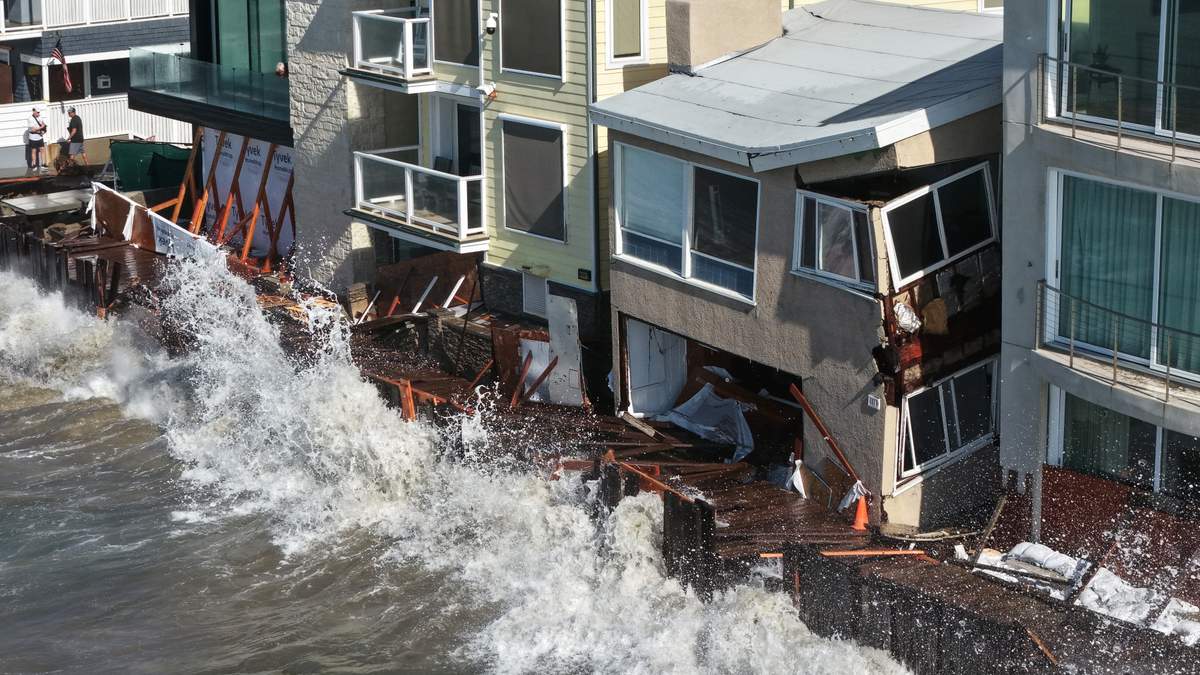Long Beach Braces for More Coastal Flooding After Powerful Waves Damage Homes