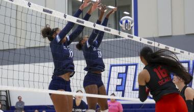 One player down, Long Beach Vikings women's volleyball wins against the Warriors