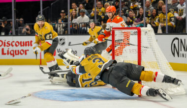 VGK's Third Period Rally Falls Short: Anaheim 4 Vegas 3; Announced Attendance, 17,619 Friday