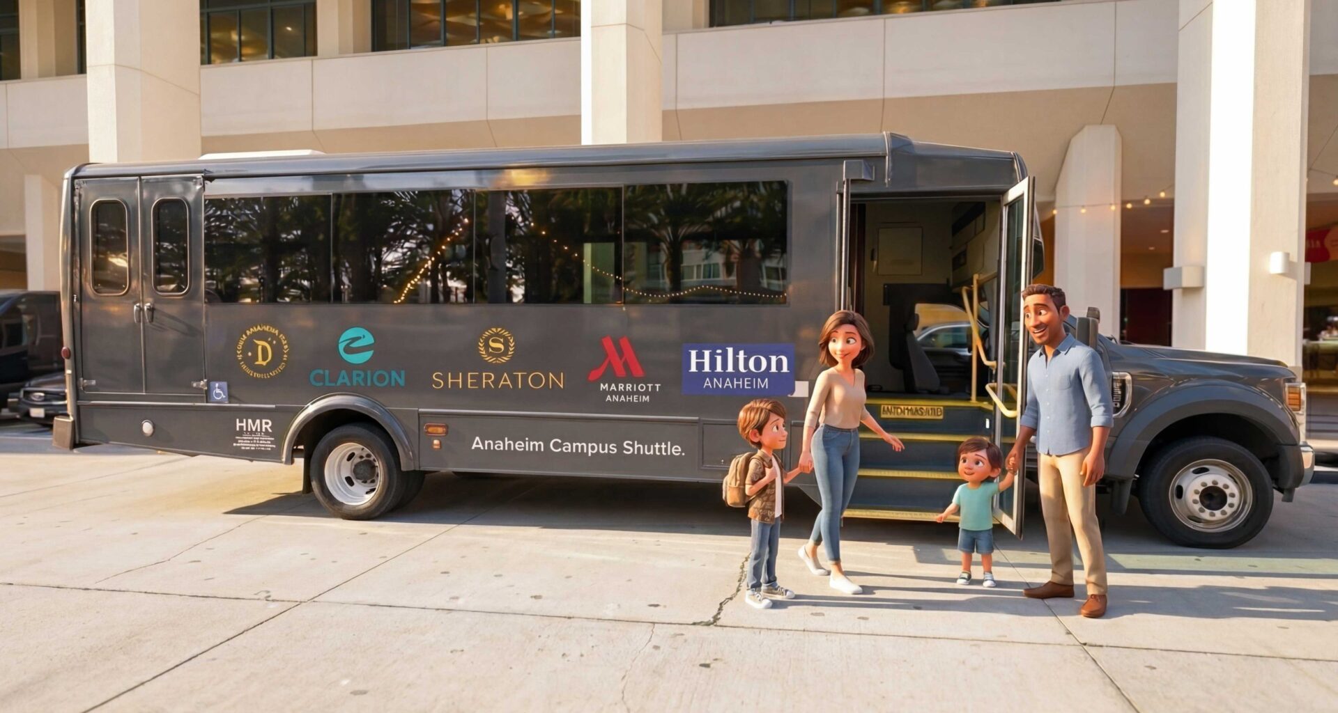 Anaheim Resort Campus Shuttle to Disneyland Resort