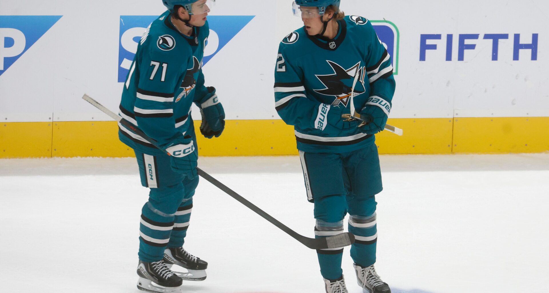 San Jose Sharks debut new lines before game with Boston Bruins