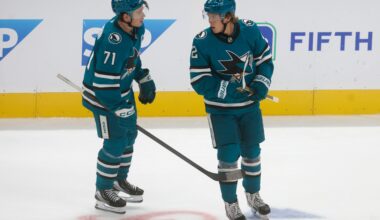 San Jose Sharks debut new lines before game with Boston Bruins