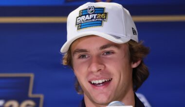 Maple Leafs' Gavin McKenna in awe of Macklin Celebrini's work ethic