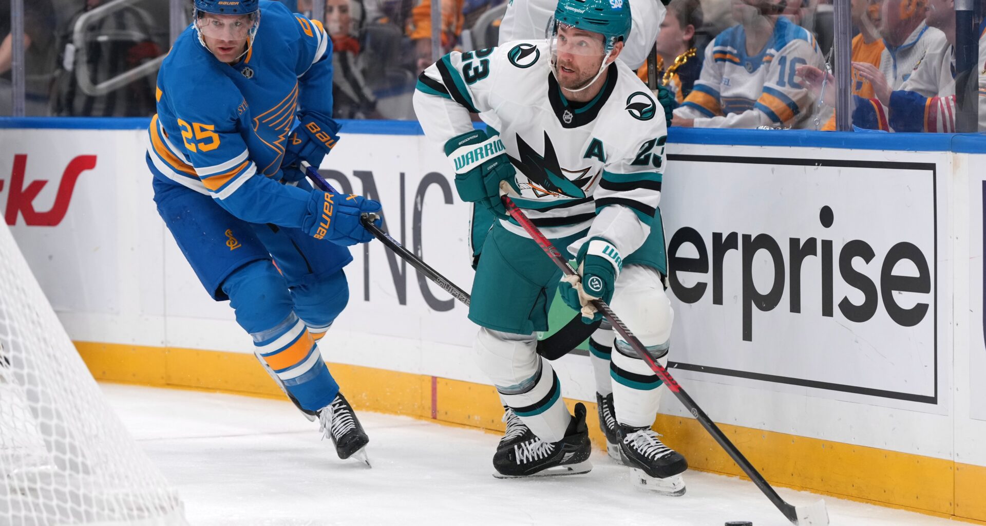 San Jose Sharks, without Macklin Celebrini, beat St. Louis Blues