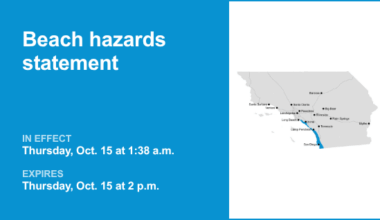 Beach hazards statement for Orange County Coast and San Diego County Coastal Areas until Thursday afternoon – Orange County Register