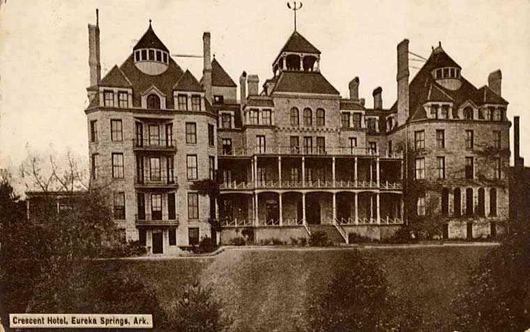 The Crescent Hotel in Eureka Springs, Arkansas, photographed around 1886