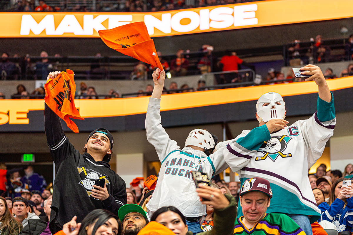 Ducks Fan at the honda Center