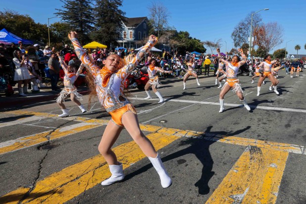 Reginna Dancing Angels of Antioch participate in the Oakland Black Cowboy Association's 52nd Annual Parade and Festival at DeFremery Park in Oakland, Calif., on Saturday, Oct. 3, 2026. The event brought the community together under the theme "Preserving Our Heritage, Inspiring Our Future," featuring live entertainment, line dancing, youth activities, pony rides, food, local vendors and community resources. (Ray Chavez/Bay Area News Group)