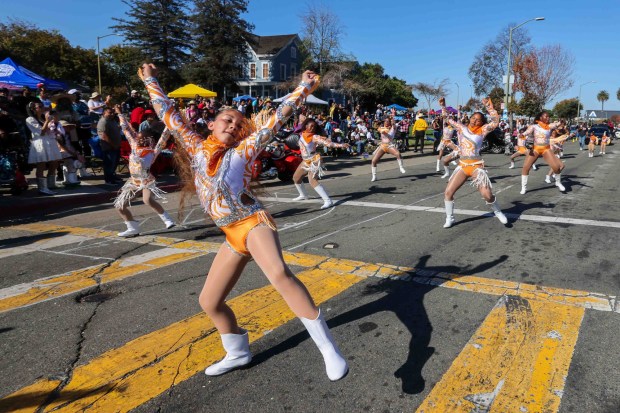Reginna Dancing Angels of Antioch participate in the Oakland Black Cowboy Association's 52nd Annual Parade and Festival at DeFremery Park in Oakland, Calif., on Saturday, Oct. 3, 2026. The event brought the community together under the theme "Preserving Our Heritage, Inspiring Our Future," featuring live entertainment, line dancing, youth activities, pony rides, food, local vendors and community resources. (Ray Chavez/Bay Area News Group)