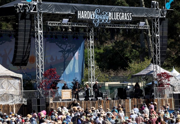 Mavis Staples performs on the Banjo Stage at the Hardly Strictly Bluegrass Festival in Golden Gate Park in San Francisco, Calif., on Saturday, Oct. 3, 2026. (Jane Tyska/Bay Area News Group)