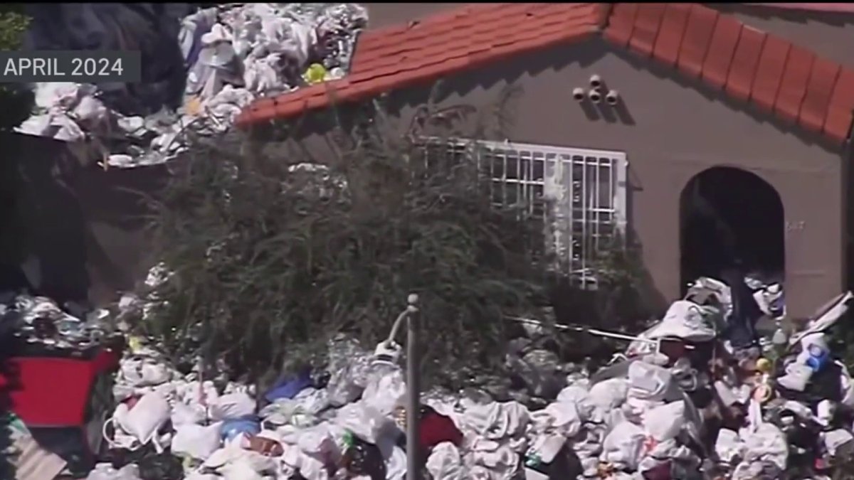 Fairfax house once again surrounded by trash – NBC Los Angeles