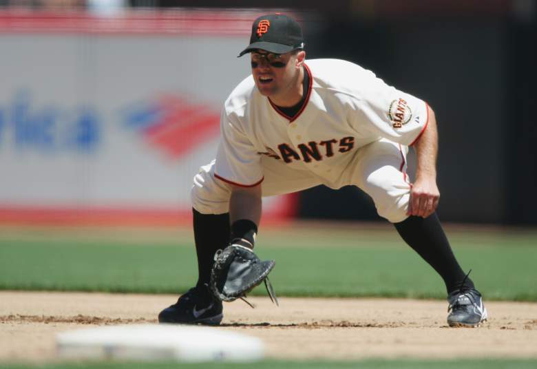 J. T. Snow. during his playing days with the San Francisco Giants. (Photo by Jed Jacobsohn/Getty Images)