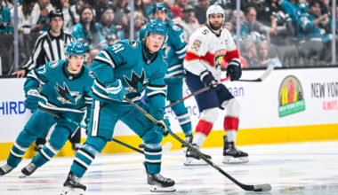 Sharks' Stenberg Gets Boost With Celebrini Injured