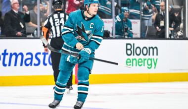 BREAKING: Macklin Celebrini Suddenly Injured, Out v. Stars