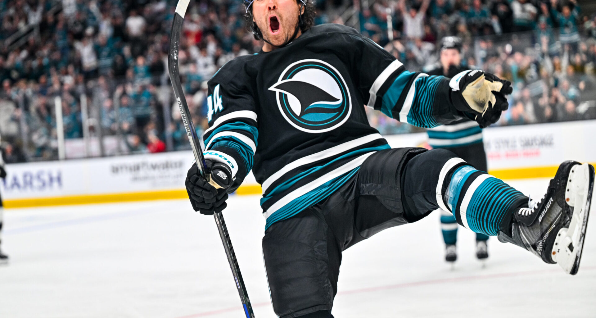 Celebrini, Sherwood To Take Sharks Warmups v. Oilers