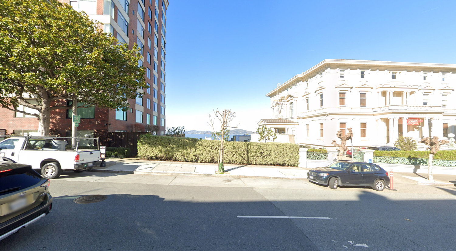 Hamlin School expansion site existing condition, image via Google Street View
