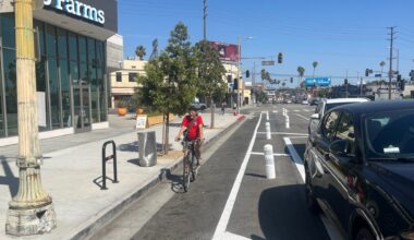 Friday News Briefs: Olympic Blvd Bus Lanes, Metrolink Cuts, Hollywood Blvd Results, and Pacoima Wash Bridge