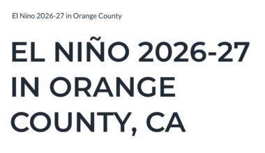 OC Launches El Niño Emergency Preparedness Website