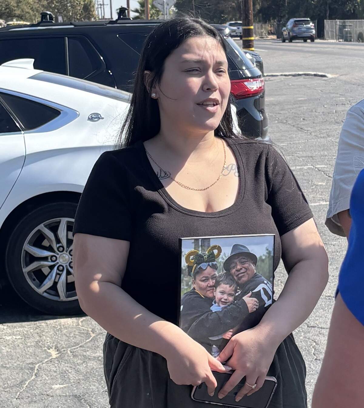 Elaina Salazar shares a photo of her father, Luis Arreguin — who was detained by ICE agents on Oct. 1 while on his way to work — on Tuesday, Oct. 6.