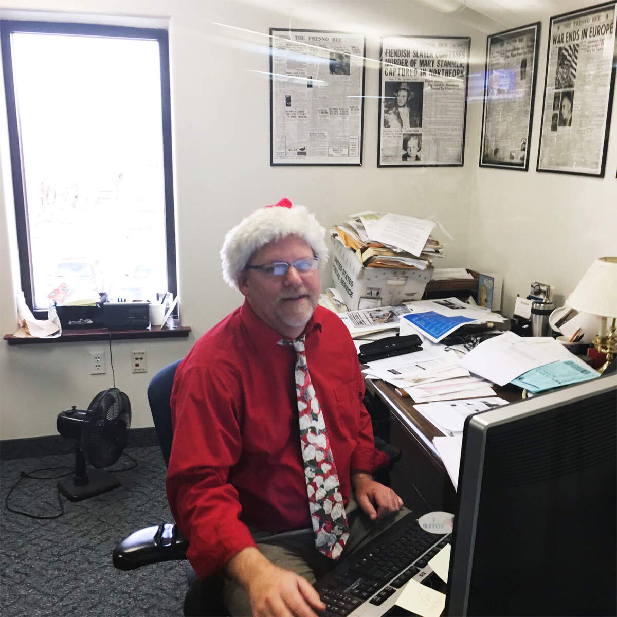 John Rich, former managing editor at The Fresno Bee, photographed December 2016 in the newsroom.
