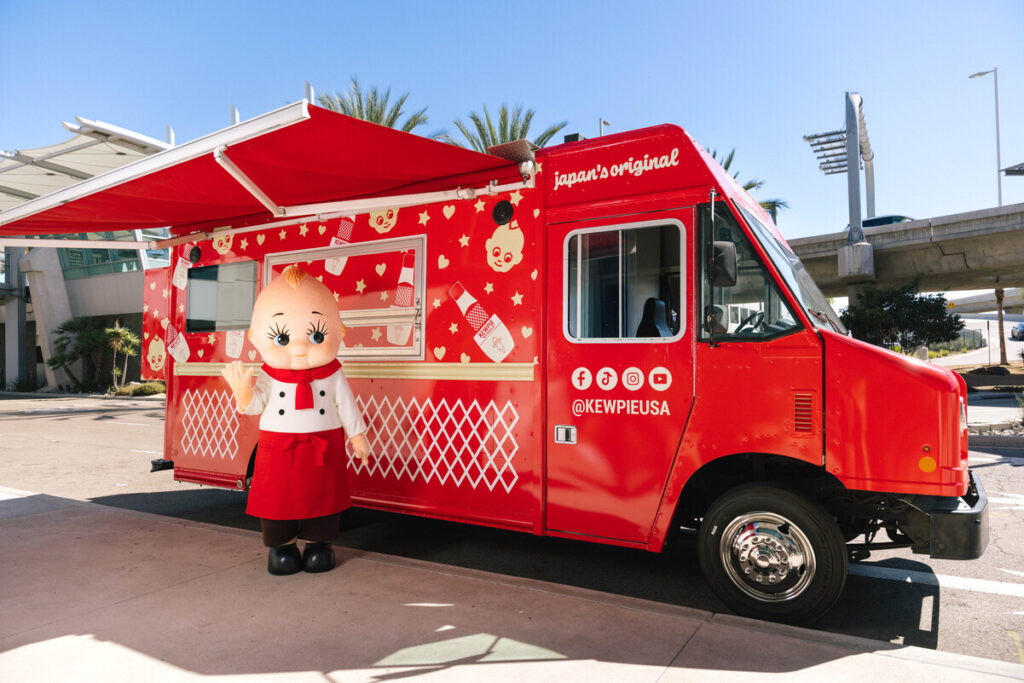 From Santa Monica Pier to Smorgasburg: The iconic Japanese mayo brand KEWPIE is hitting L.A. with a massive red food truck, handing out free egg salad sandos and exclusive tour merch