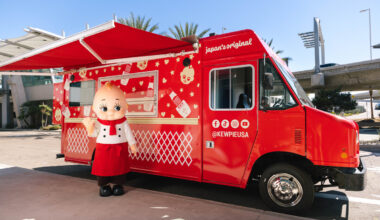 From Santa Monica Pier to Smorgasburg: The iconic Japanese mayo brand KEWPIE is hitting L.A. with a massive red food truck, handing out free egg salad sandos and exclusive tour merch