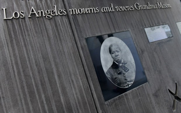 A wreath-laying ceremony has held to honor the civic leader at Biddy Mason Memorial Park in Los Angeles on Friday, February 25, 2022. (Photo by Axel Koester, Contributing Photographer)