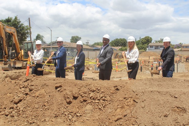 Long Beach officials and representatives from Linc Housing celebrated the groundbreaking of Thrive, a 73-unit affordable housing community in the Zaferia neighborhood, on Thursday, May 28, 2026. (Photo by Christina Merino, Press-Telegram/SCNG)