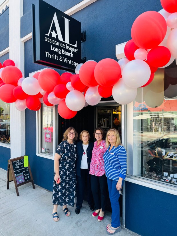 Tammy Kline, Dorothy McDermott, Rosemary Zarn and Kerri Birnie at Assistance League of Long Beach Thrift and Vintage. (Courtesy photo)