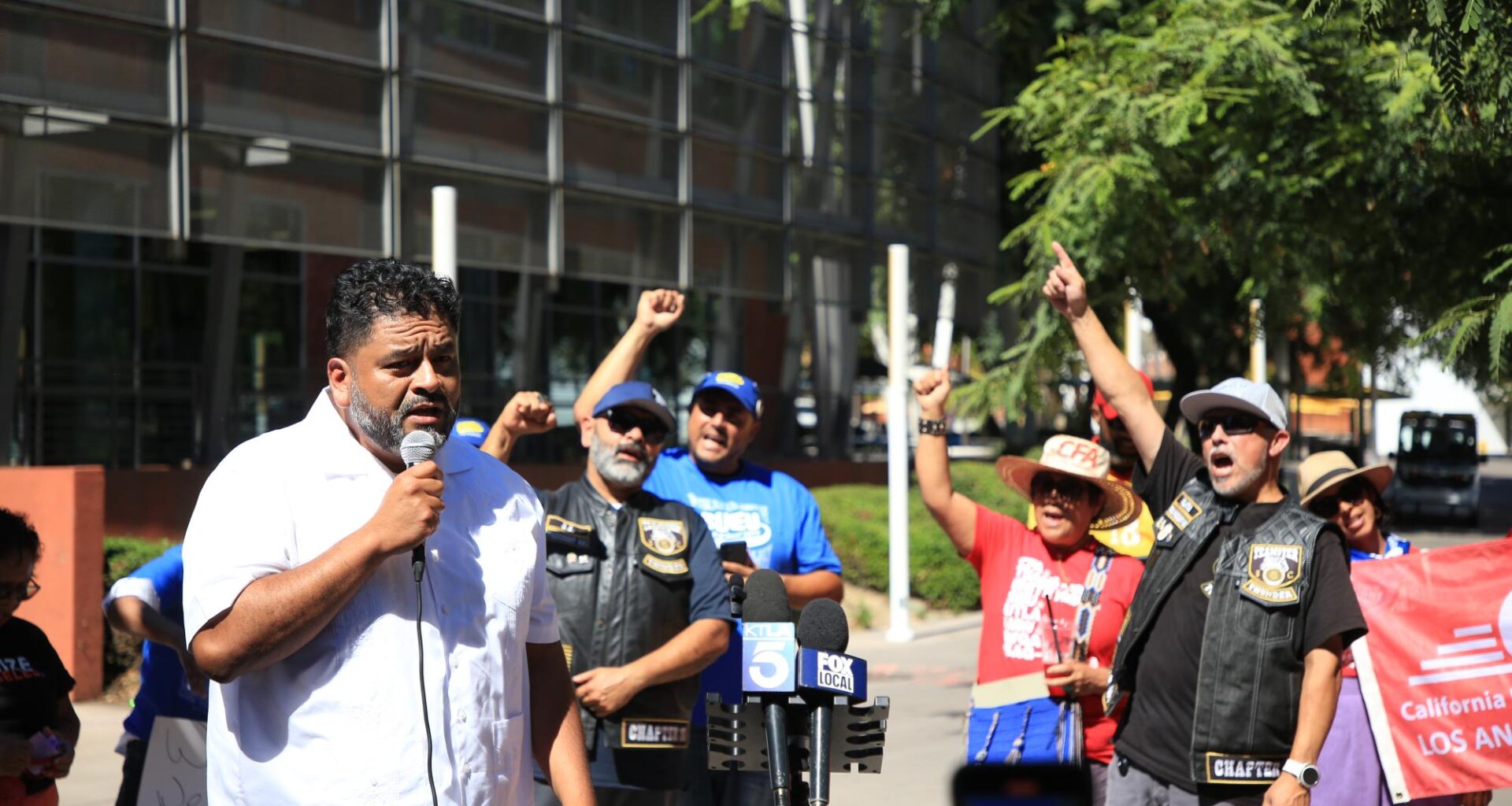 Five unions gather at Cal State LA for the ‘Strike Ready Rally’