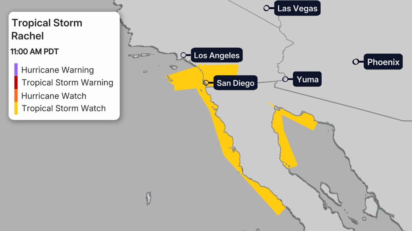 Pacific Storm 4 Watches Warnings
