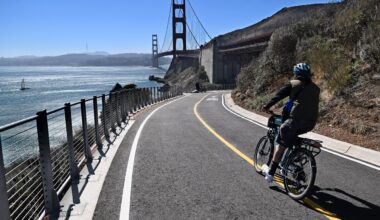 Cycling route opens near Golden Gate Bridge