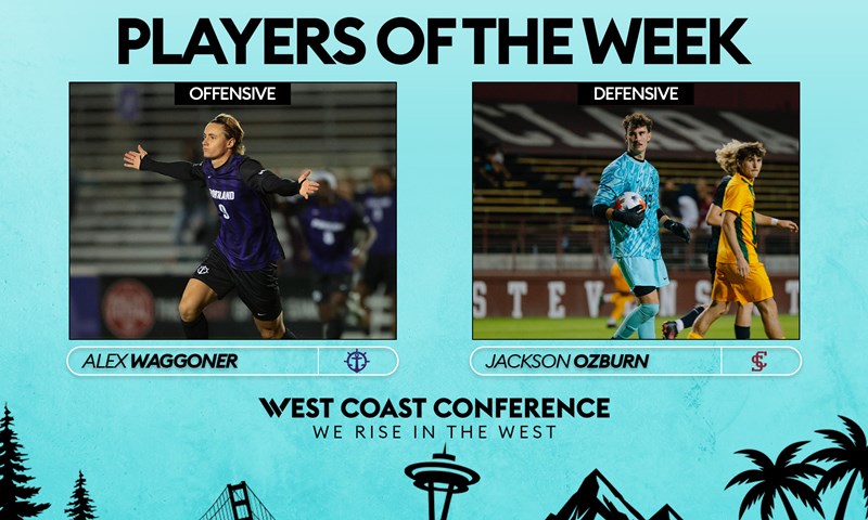 Portland’s Waggoner, SCU’s Ozburn Named WCC Men’s Soccer Players Of The Week