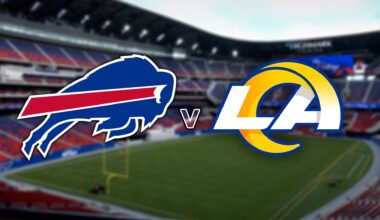 Buffalo Bills and LA Rams logos